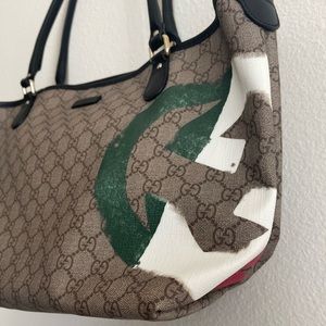 Gucci mini vintage supreme tote monogram